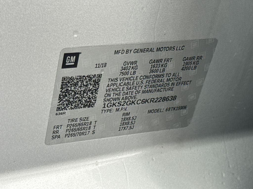 2019 GMC Yukon XL SLT