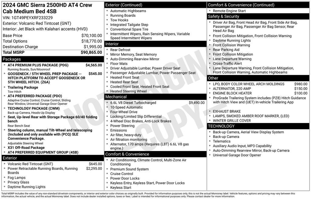 2024 GMC Sierra 2500HD AT4