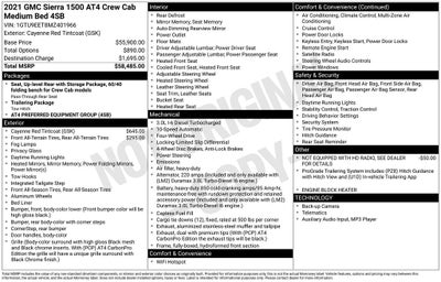 2021 GMC Sierra 1500 AT4