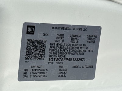 2025 GMC Savana 2500 Work Van