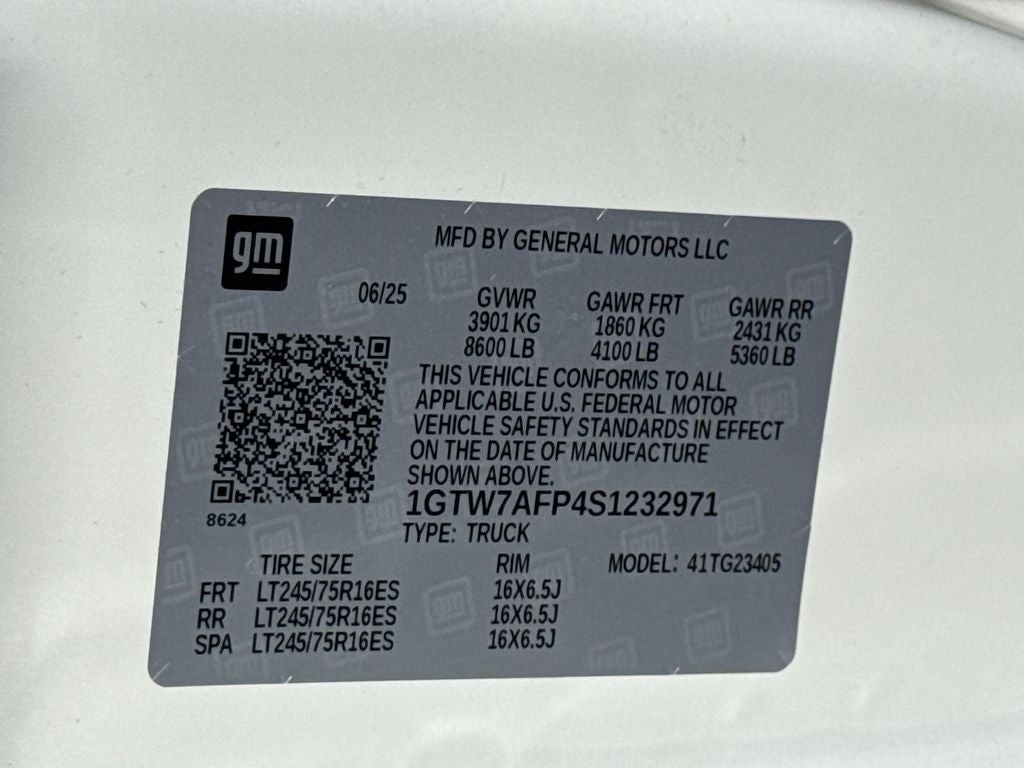 2025 GMC Savana 2500 Work Van