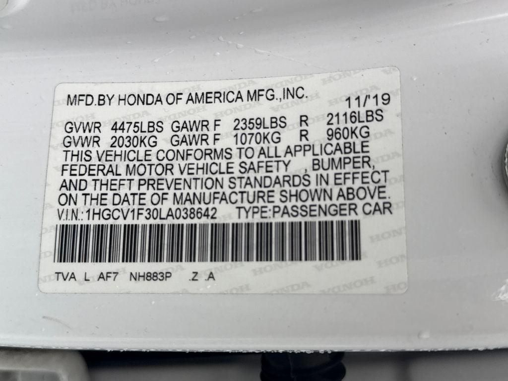 2020 Honda Accord Sport