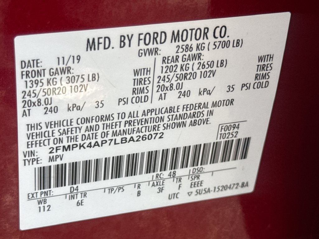 2020 Ford Edge ST