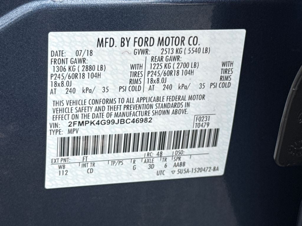 2018 Ford Edge SE