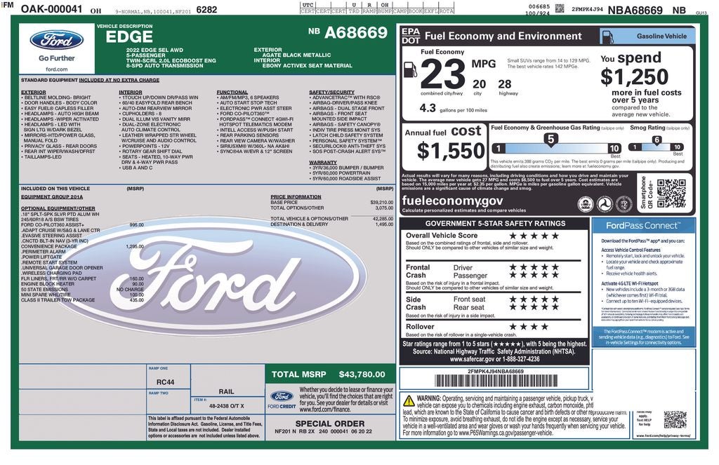2022 Ford Edge SEL