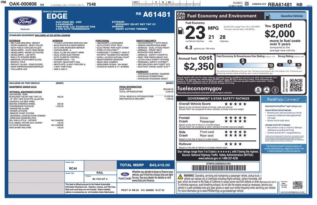 2024 Ford Edge SEL