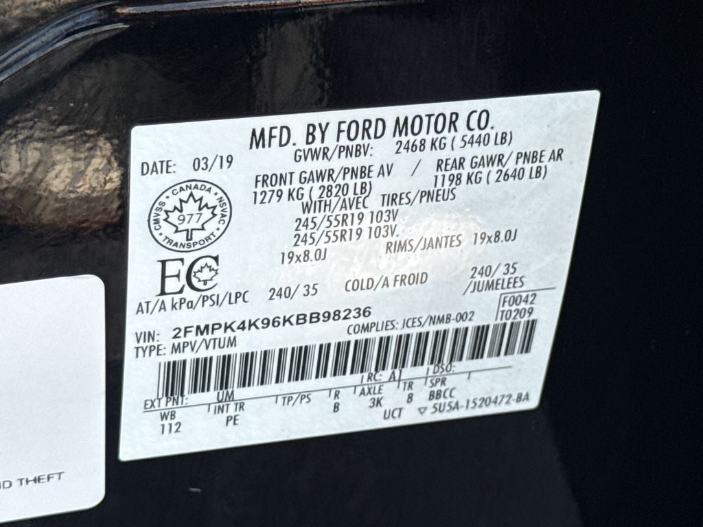 2019 Ford Edge Titanium
