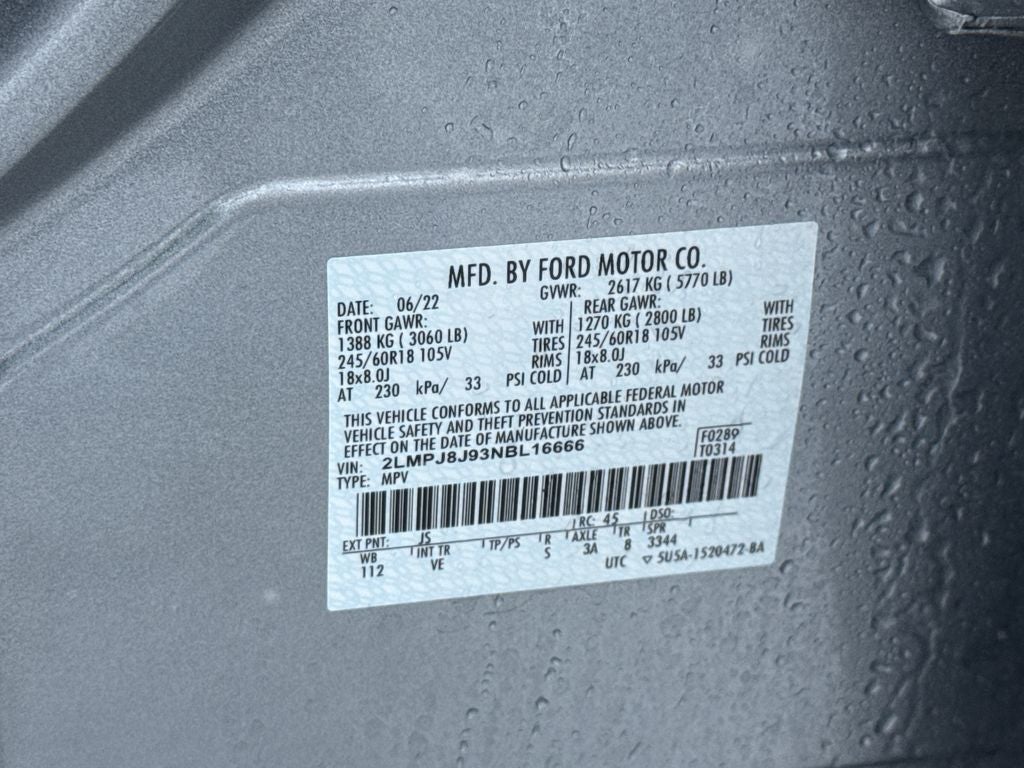 2022 Lincoln Nautilus Standard