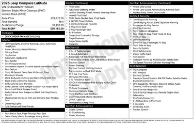 2025 Jeep Compass Latitude