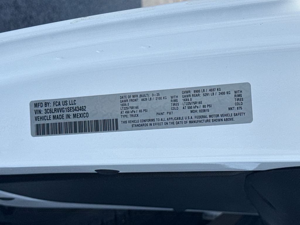 2025 RAM ProMaster 2500 Base
