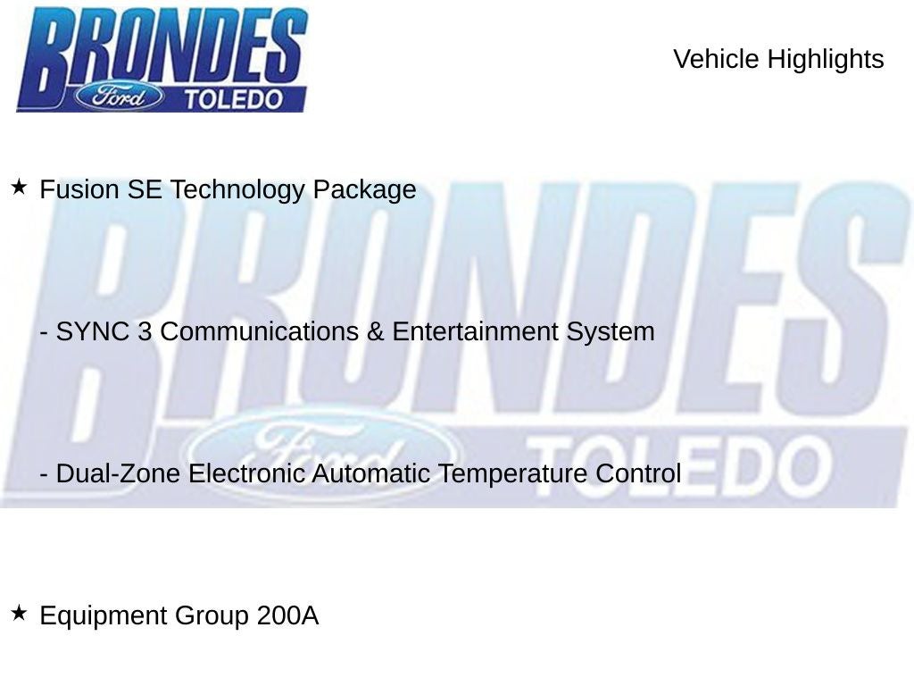 2017 Ford Fusion SE