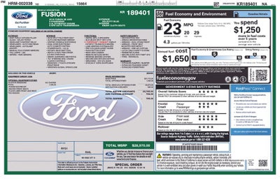 2019 Ford Fusion SE