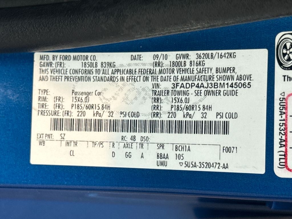 2011 Ford Fiesta S