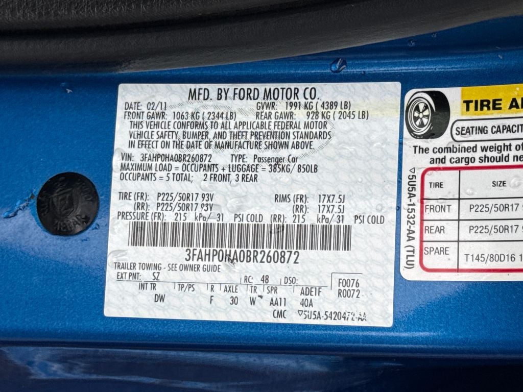 2011 Ford Fusion SE