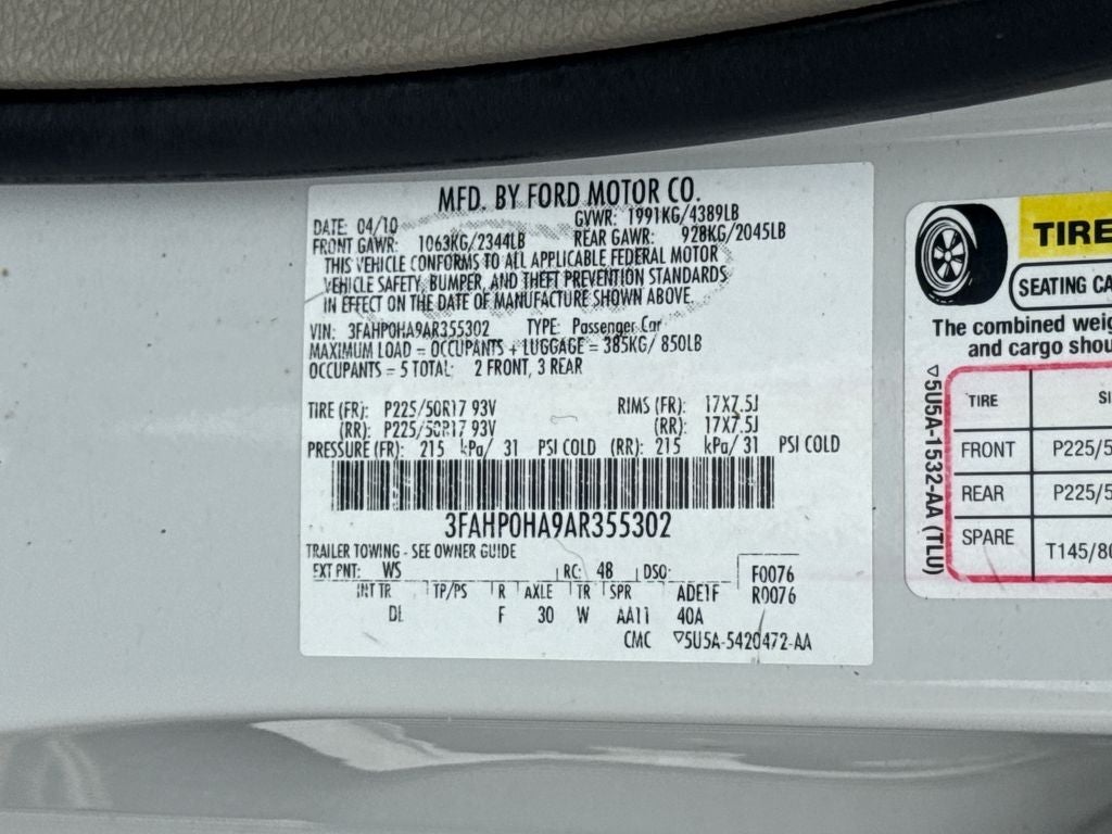 2010 Ford Fusion SE