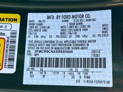 2025 Ford Bronco Sport Outer Banks