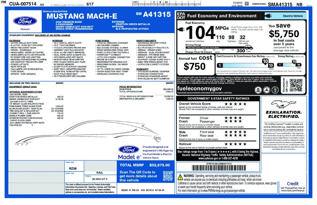 2025 Ford Mustang Mach-E Premium