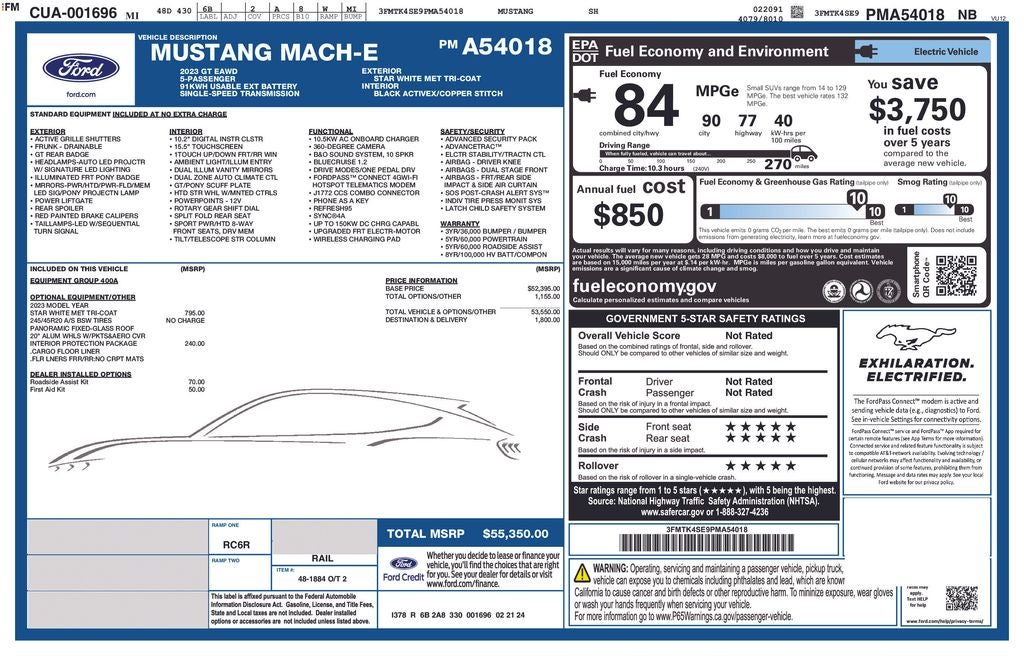 2023 Ford Mustang Mach-E GT