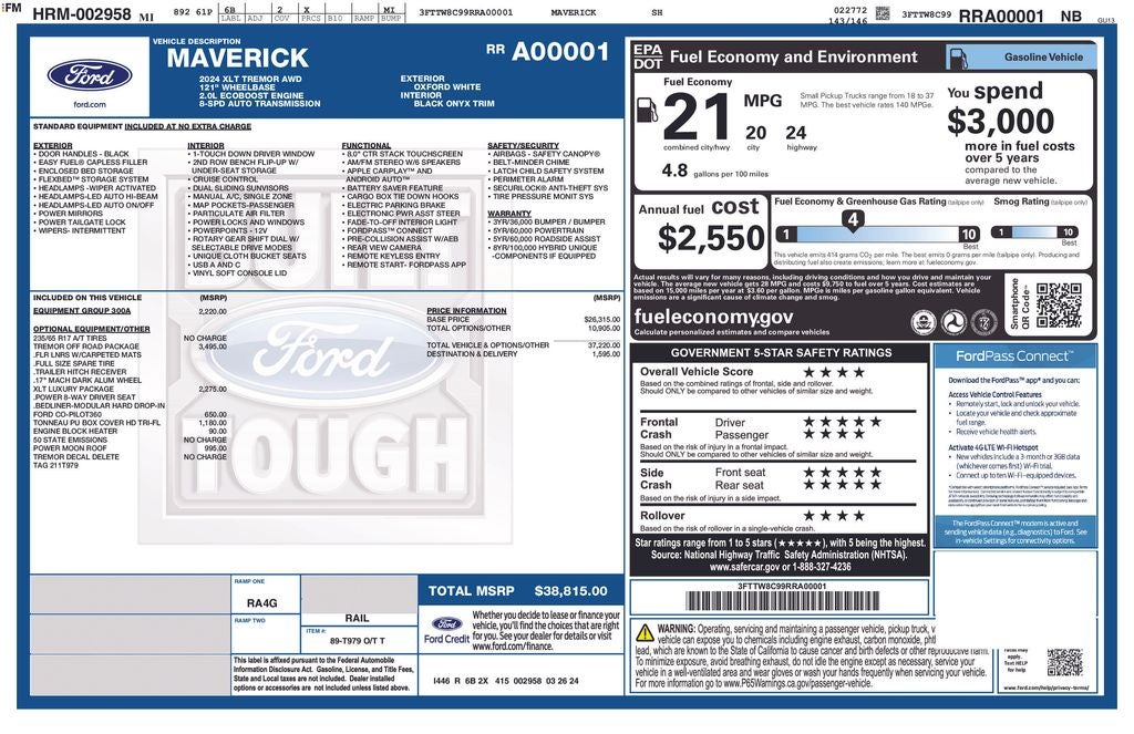 2024 Ford Maverick XLT