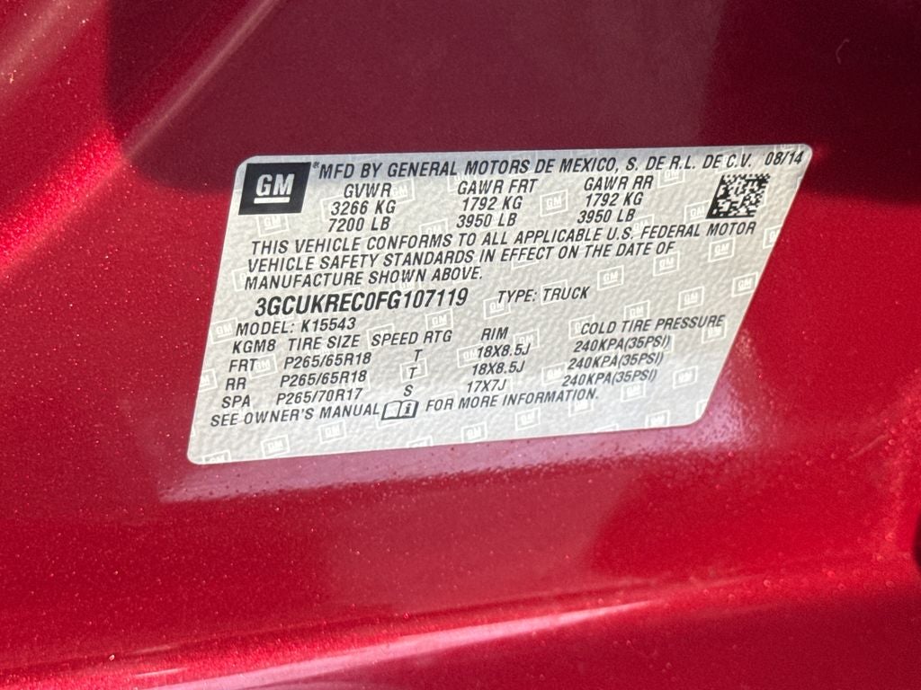 2015 Chevrolet Silverado 1500 LT LT2