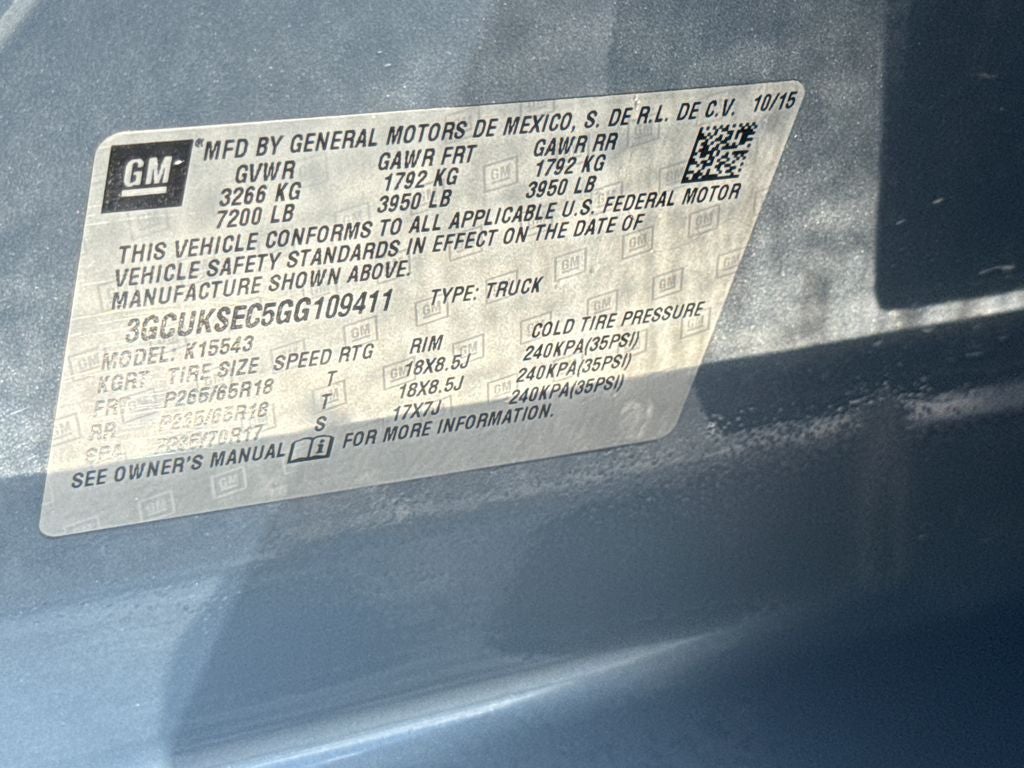 2016 Chevrolet Silverado 1500 LTZ 1LZ