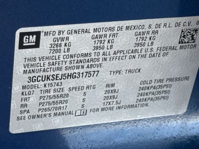 2017 Chevrolet Silverado 1500 LTZ 2LZ