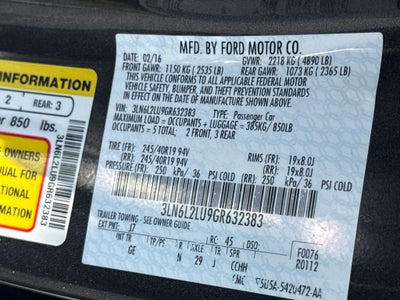 2016 Lincoln MKZ Hybrid Base