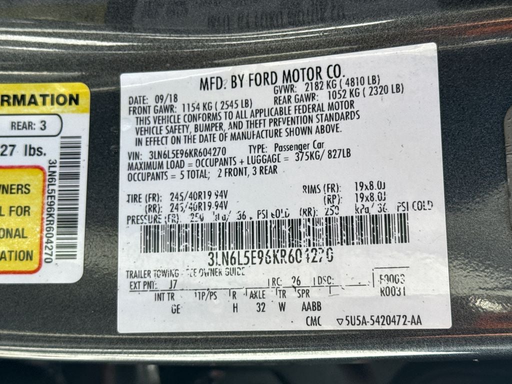 2019 Lincoln MKZ Reserve