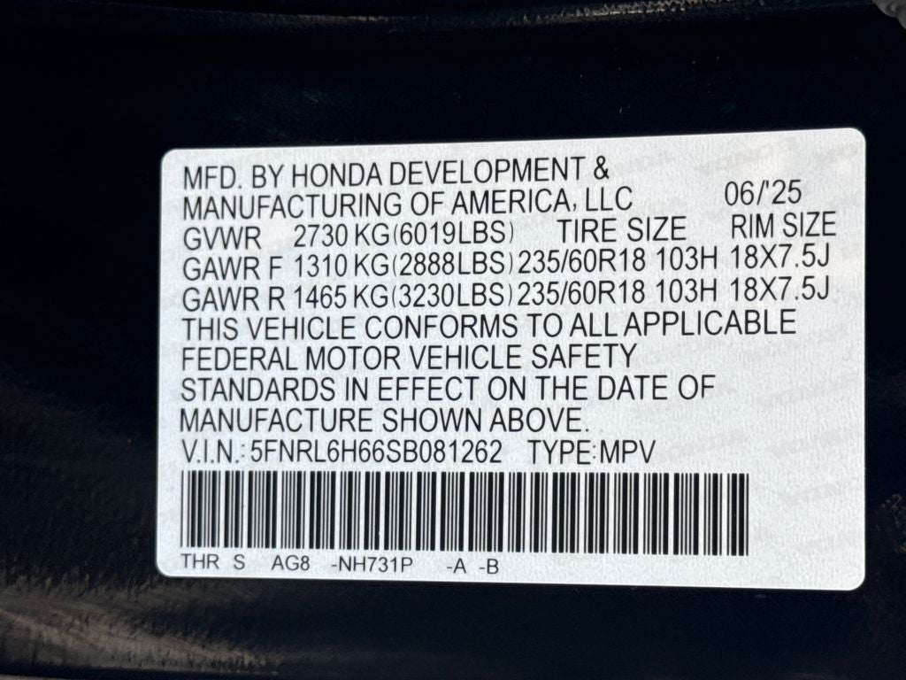 2025 Honda Odyssey EX-L