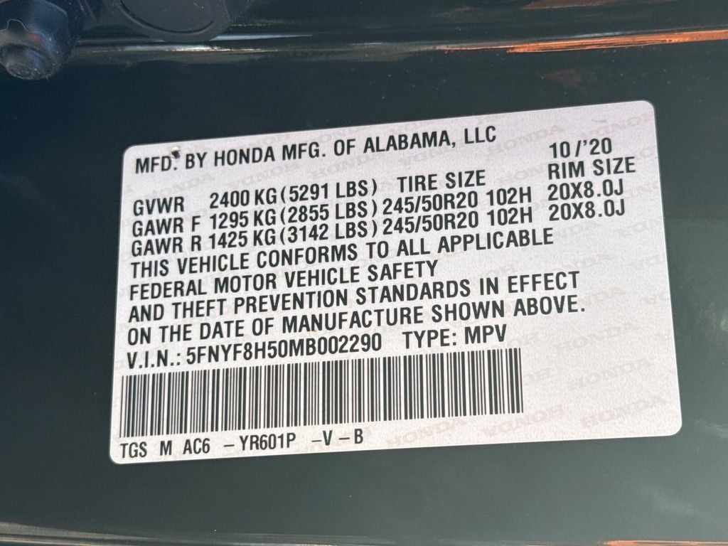 2021 Honda Passport EX-L