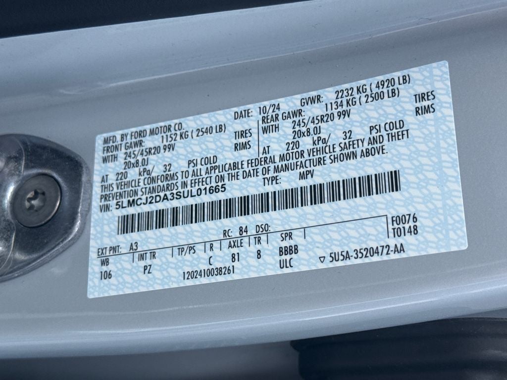 2025 Lincoln Corsair Reserve