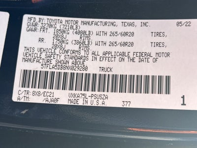 2022 Toyota Tundra SR5