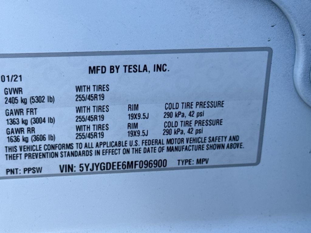 2021 Tesla Model Y Long Range