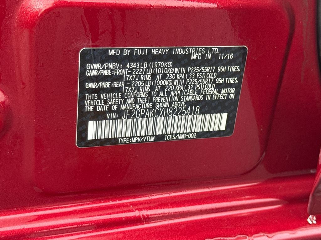 2017 Subaru Crosstrek 2.0i Limited