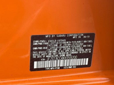 2019 Subaru Crosstrek 2.0i Premium