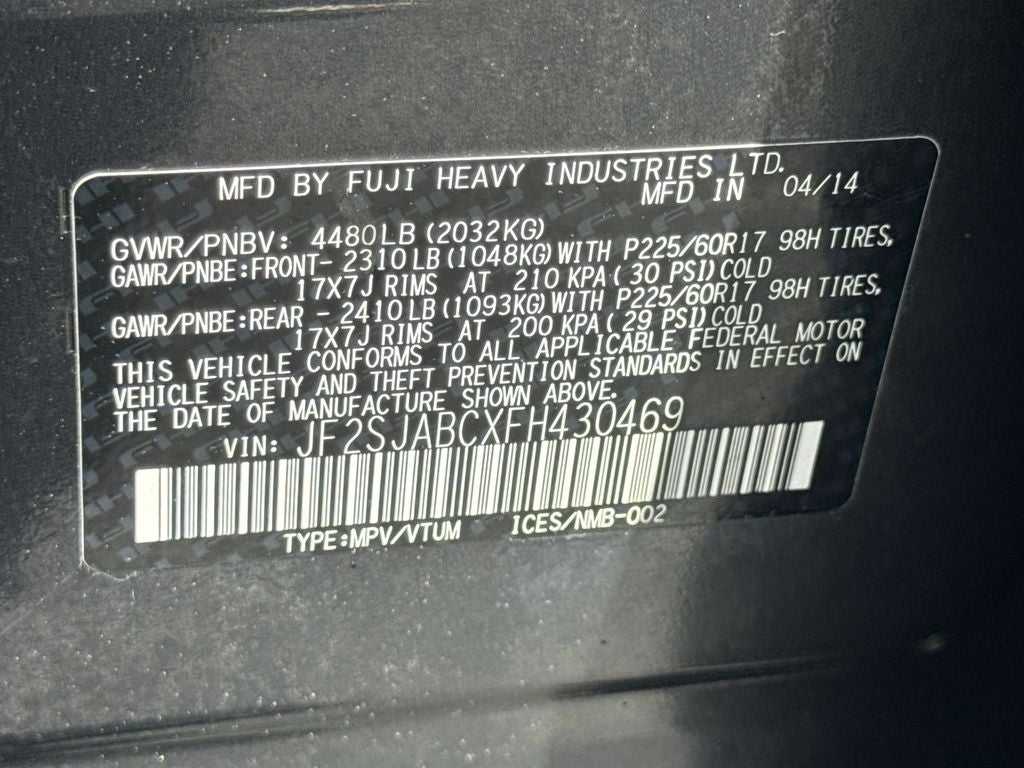 2015 Subaru Forester 2.5i