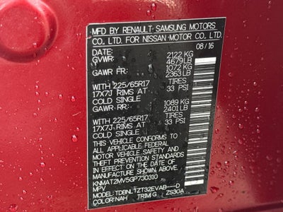 2016 Nissan Rogue SV