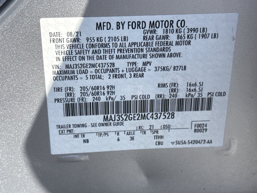 2021 Ford EcoSport SE