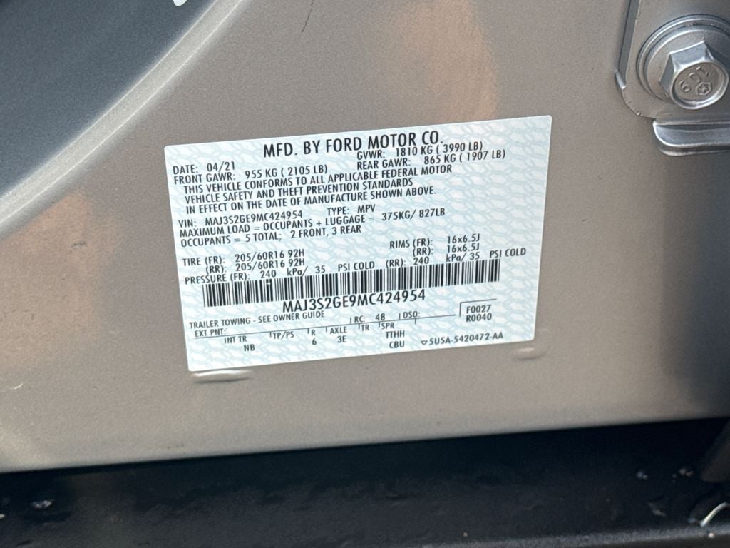 2021 Ford EcoSport SE