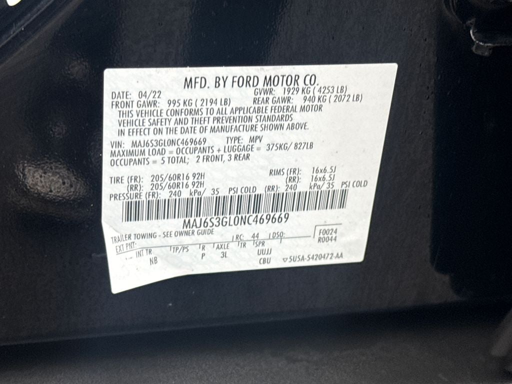 2022 Ford EcoSport SE