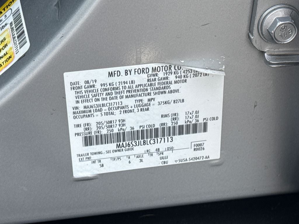 2020 Ford EcoSport SES