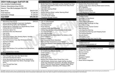 2024 Volkswagen Golf GTI 2.0T SE