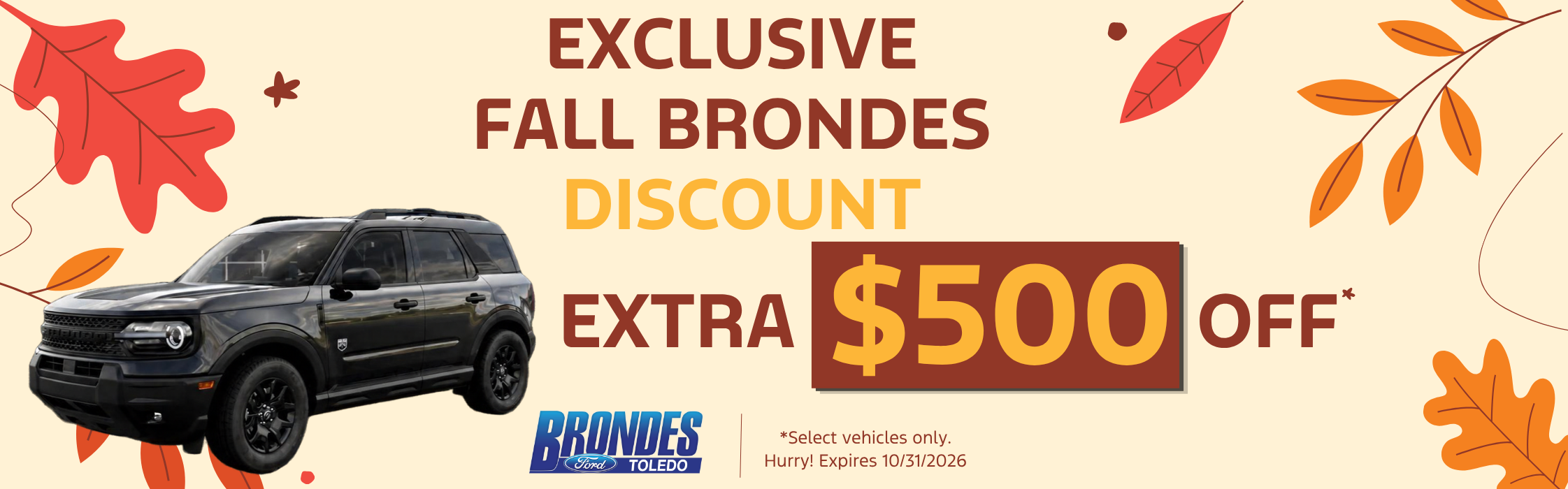 Fall 2026 Exclusive Brondes Discount